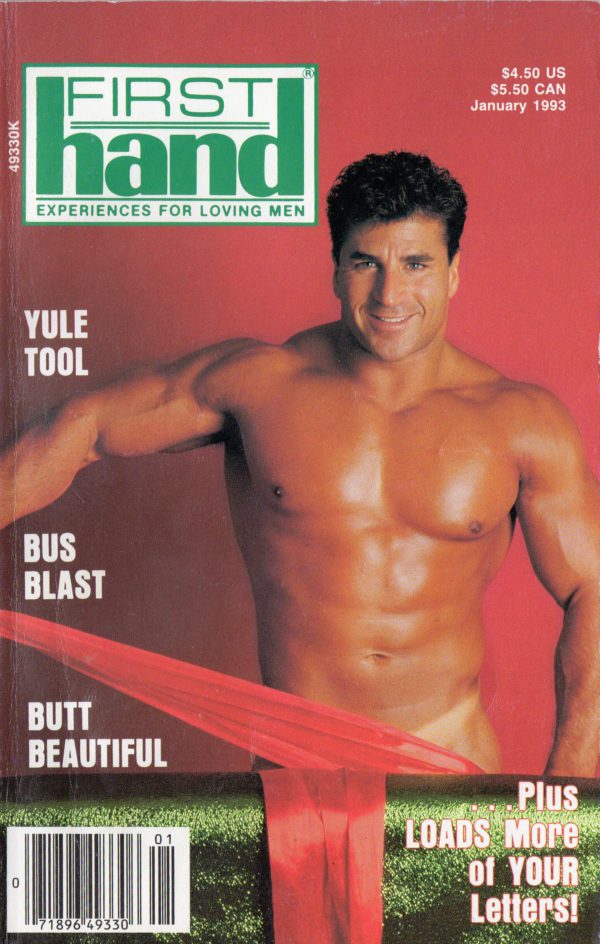 First Hand Experiences for Men, First Hand, Volume 13, Number 1, Released January 1993, Gay Male Stories, Gay Male Digest Magazine, GayVM, Gay Vintage Magazine,