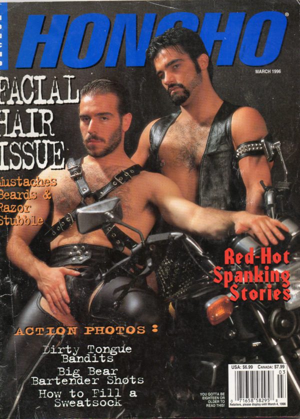 HONCHO Magazine (March 1996) Gay Male Digest Magazine