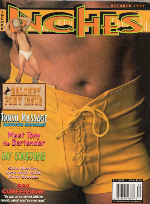 INCHES Magazine (October 1995) Gay Pictorial Lifestyle Magazine