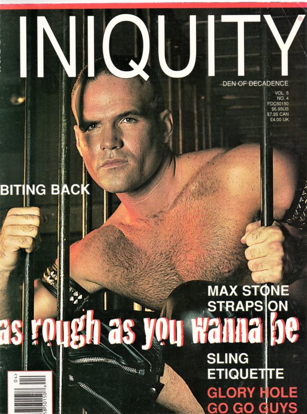 INIQUITY DEN OF DECADENCE (Volume 5 #4 - 1996) Gay Leather Fetish Magazine
