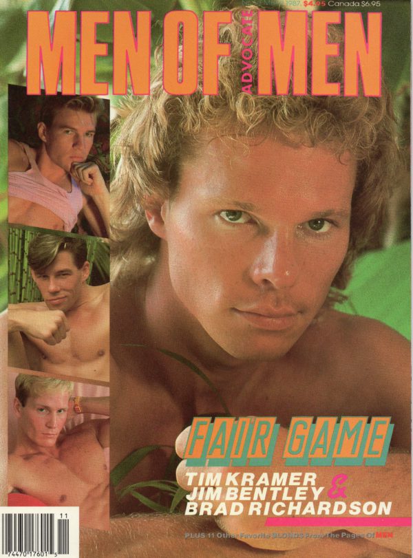 MEN OF ADVOCATE MEN Magazine (November 1987) Male Erotic Magazine
