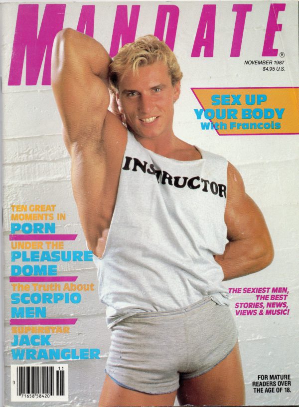 MANDATE Magazine (November 1987) Gay Pornographic Publication