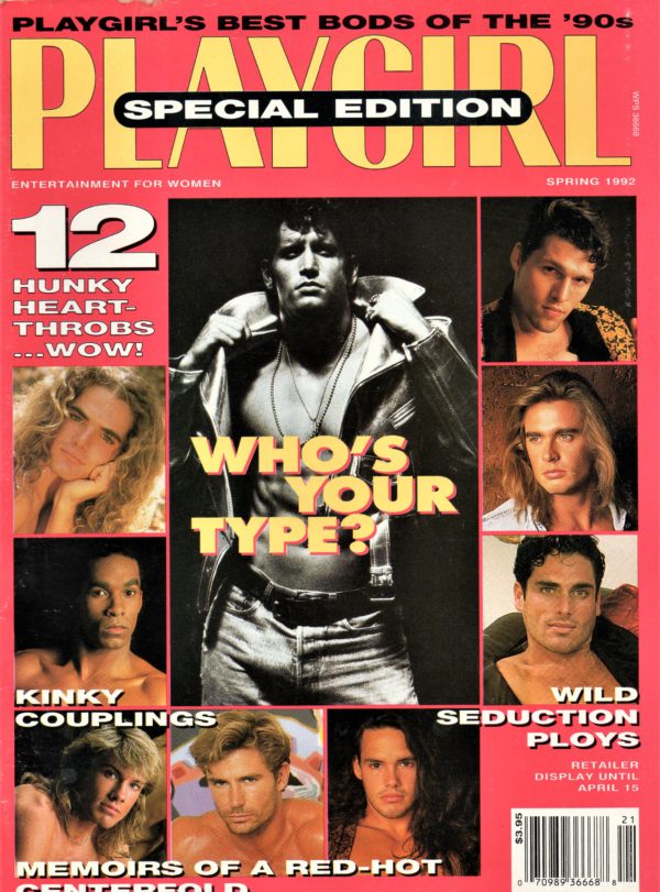 PLAYGIRL Magazine (Spring 1992) Erotic Men Magazine