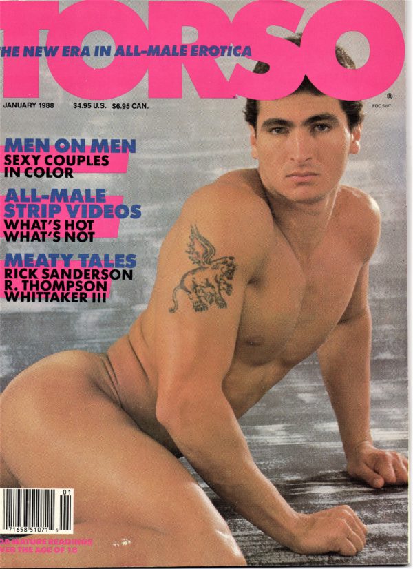 TORSO Magazine (January 1988) Gay Male Digest Magazine