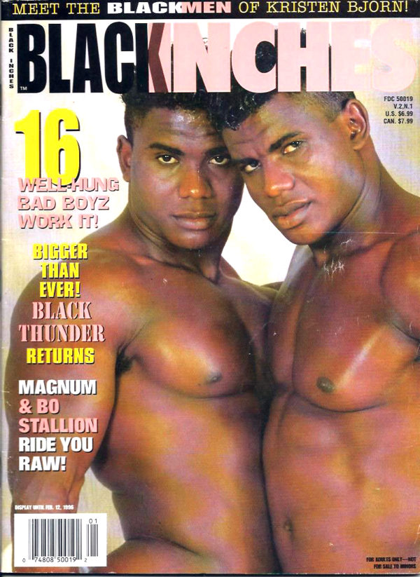 BLACK INCHES Magazine (January 1996) Gay Pictorial Lifestyle Magazine