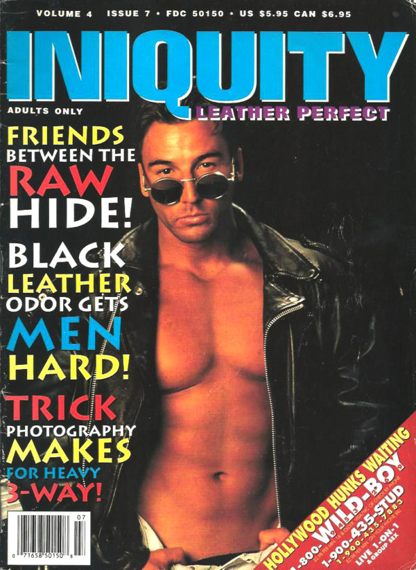 INIQUITY LEATHER PERFECT (Volume 4 #7 - 1995) Gay Leather Fetish Magazine