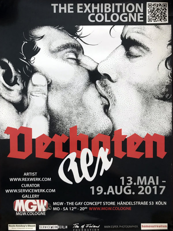 The Exhibition Cologne - VERBOTEN REX - 2017 Poster 23.5"x14.5"