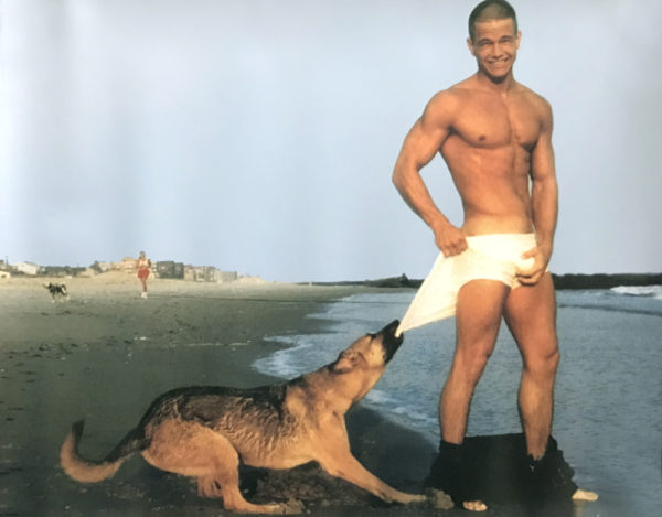 Good Dog - MARK WAHLBERG at the Beach - Vintage Print 22.5x17.5"