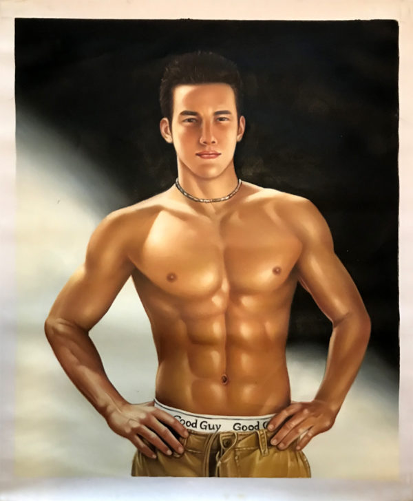 GOOD GUY - Male Art Canvas Print - 24x20"