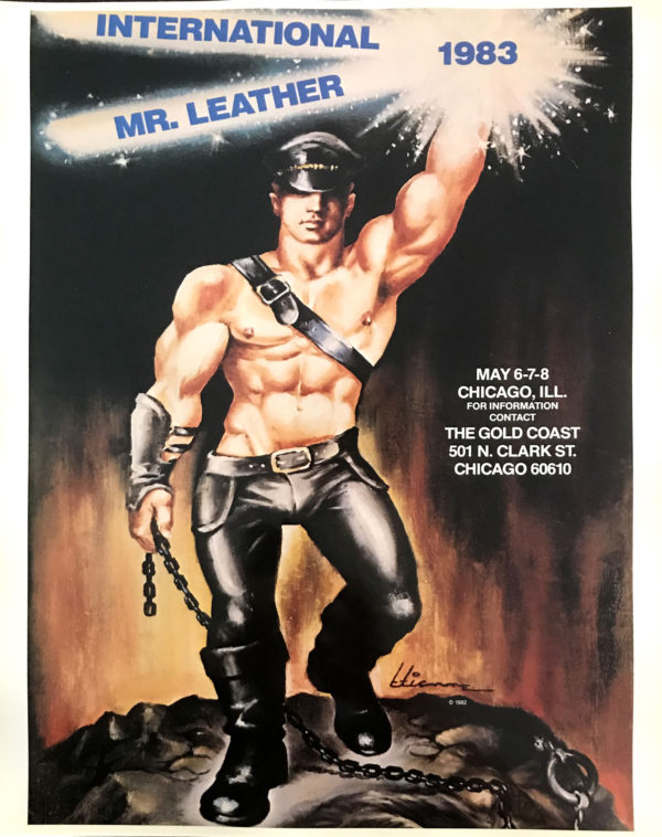 International Mr.Leather 1983 - By Etienne 1982 - Rare Print Poster 22x17"