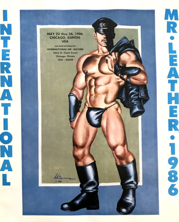 International Mr.Leather 1986 - By Etienne - Rare Print Poster 21.25x17"