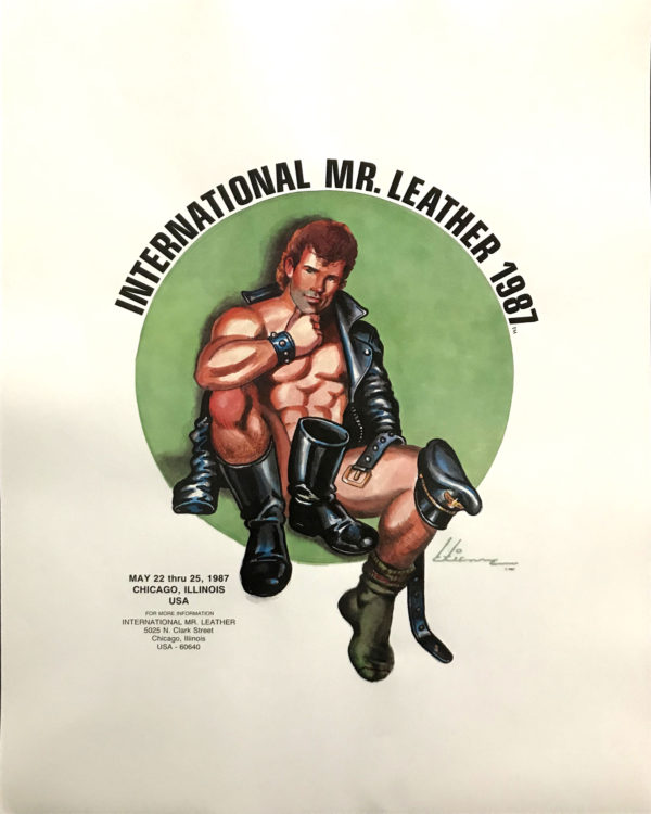 International Mr.Leather 1987 - By Etienne - Rare Print Poster 21.25x17"