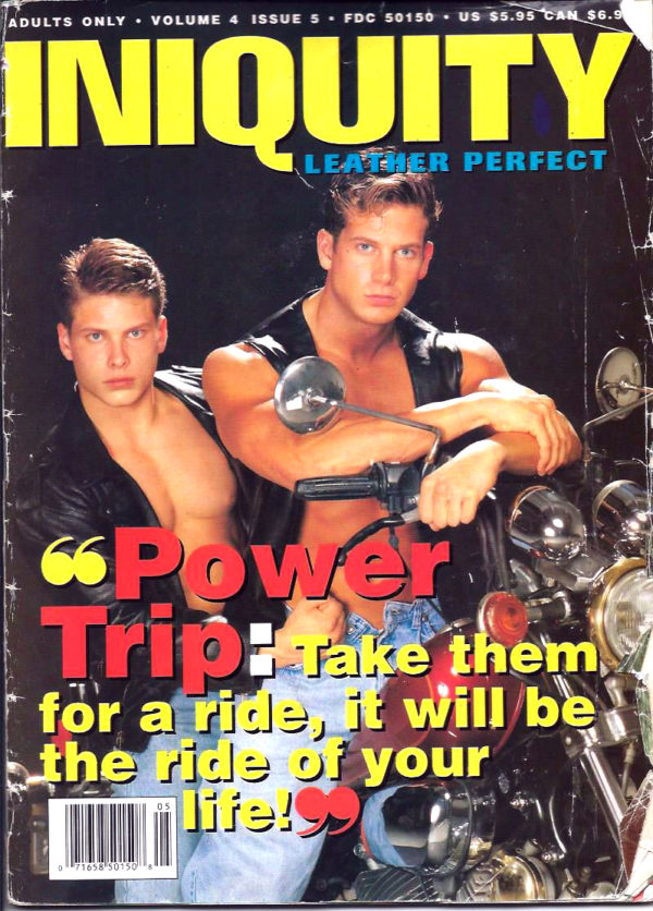 INIQUITY LEATHER PERFECT (Volume 4 #5 - 1995) Gay Leather Magazine
