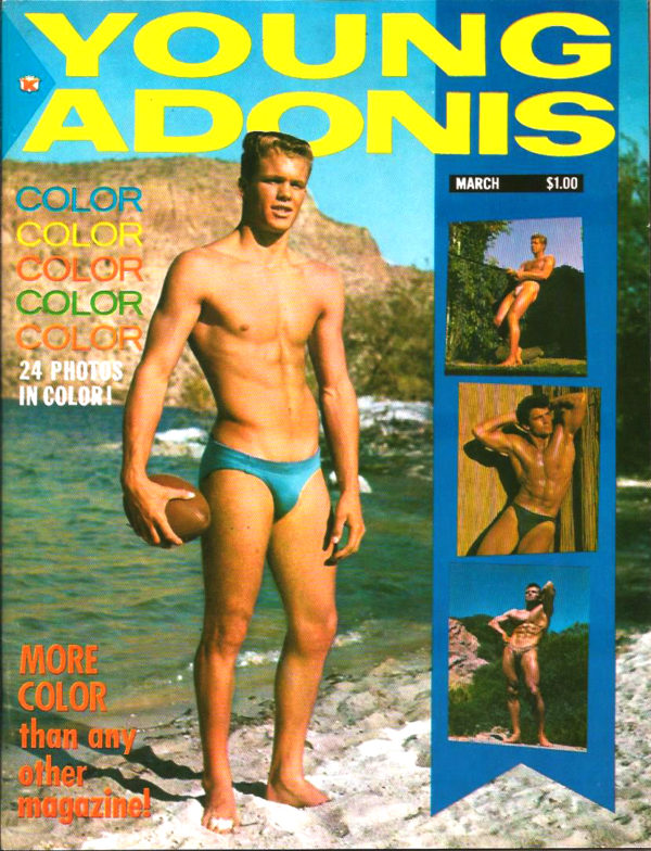 YOUNG ADONIS Magazine ( March 1963 ) Vintage Gay Adult Magazine
