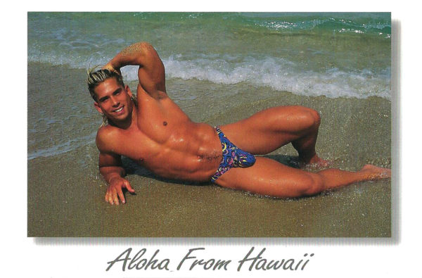 HAWAII BEACH BODS - Set of 6 Vintage Postcards