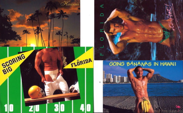 HAWAII, FLORIDA - Set of 4 Vintage Postcards