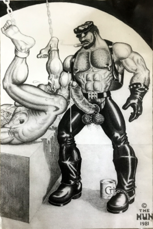 Vintage - The HUN - Leather Hung Fisting Daddy - Print 17.25x11" 1981