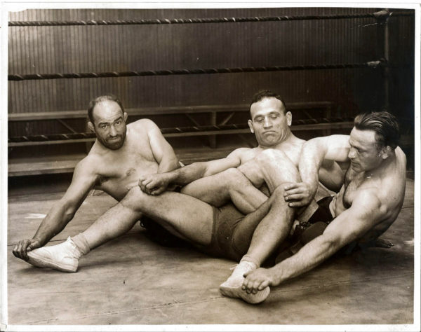 Rare 1920's wrestling photo - Italy - Silver Gelatin Print 10x8"