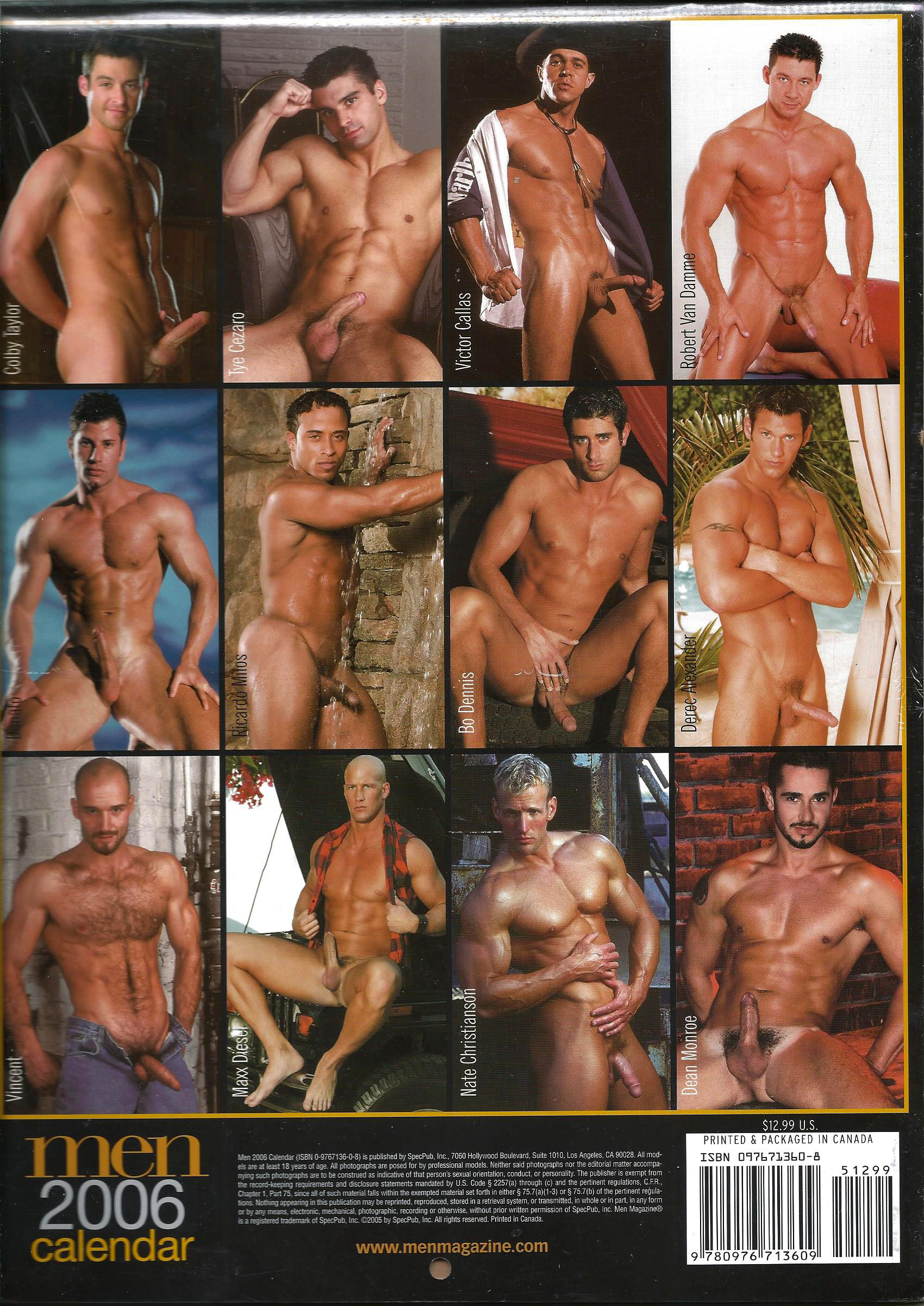 naken nude male men amateur calendar