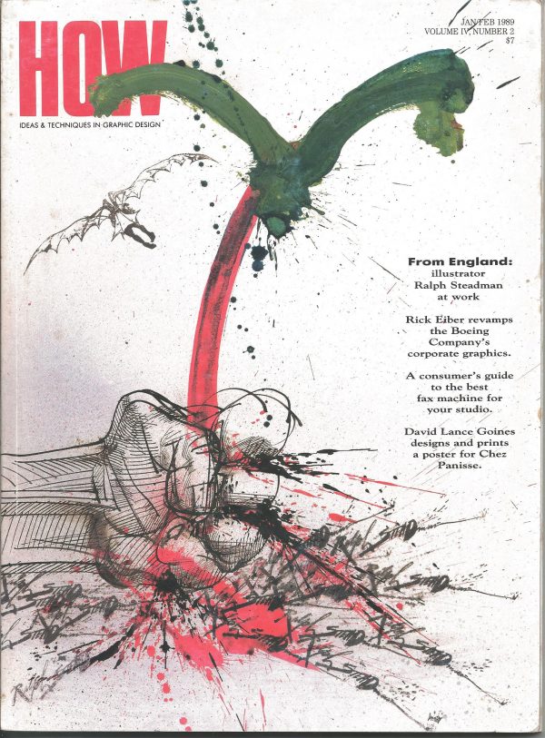 HOW Magazine, Ideas, Technique, Graphic Design, Volume 4, Number 2, January/February, 1989,