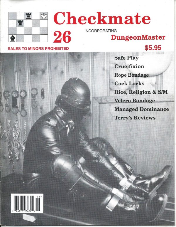 CHECKMATE 26 Gay Magazine Incorporating - Dungeon Master - February 1999
