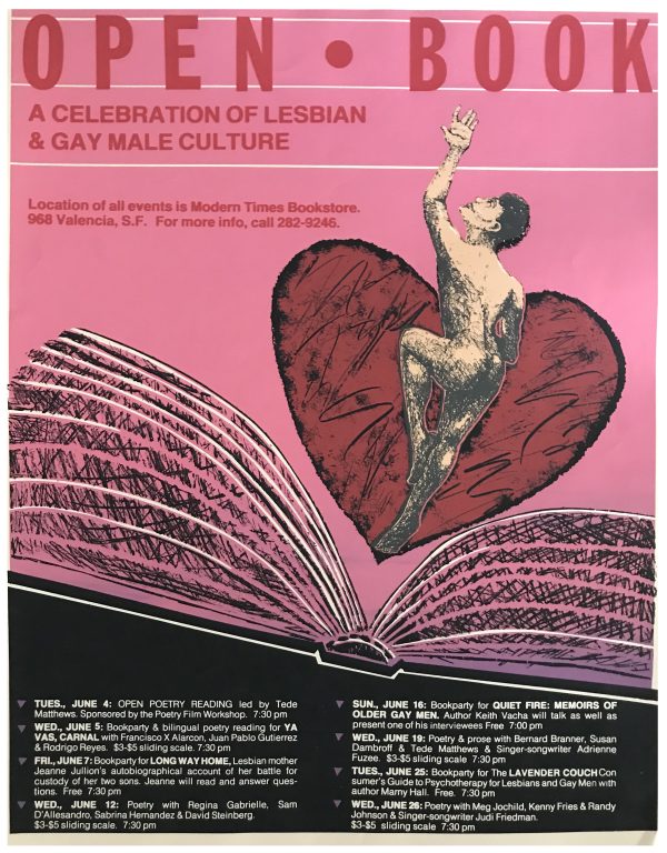 Rare - OPEN BOOK 1985 - A Celebration of Lesbian & Gay Male Culture - Print 23 x 17.5"