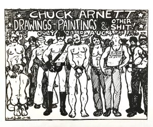 Rare - CHECK ARNETT Drawing SF 1978 - Print 22 x 18"