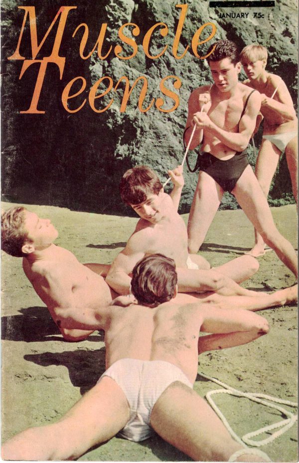 MUSCLE TEENS (Volume 1, Number 1) October 1965 - Male Nudes Physique Digest Paperback
