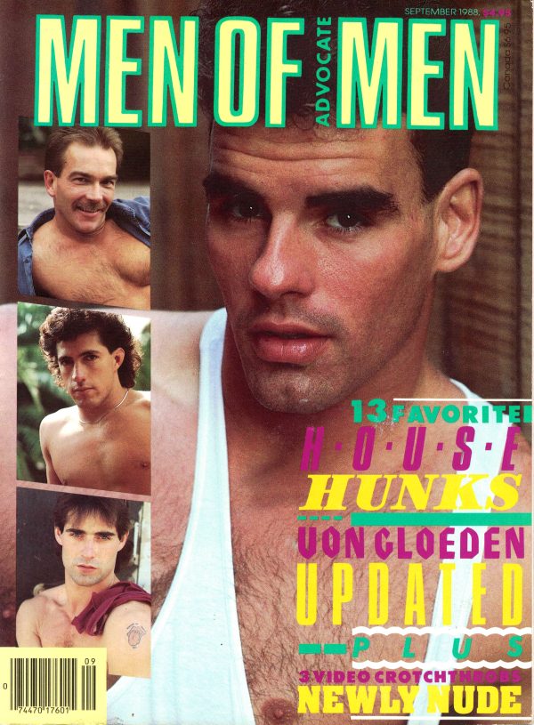 MEN OF ADVOCATE MEN Magazine (September 1988) Male Erotic Magazine