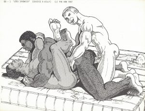 Gay Print - The HUN - 'JOCK SANDWICH' - Print 11x8.5" (BB-1)