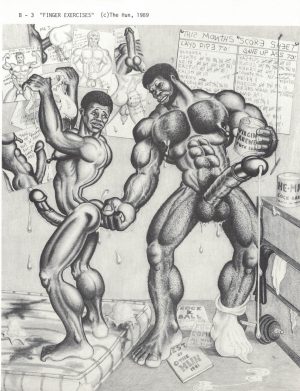 Gay Print - The HUN - 'FINGER EXERCISES' - Print 11x8.5" (B-3)