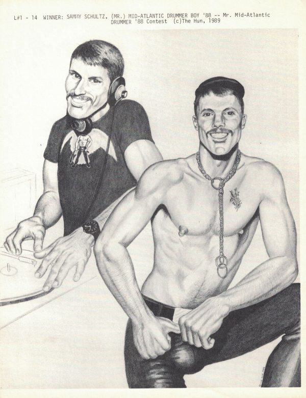 Gay Print - The HUN - 'WINNER: SAMMY SCHULTZ MR MID-ATLANTIC DRUMMER BOY' - Print 11x8.5" (L#1-14)