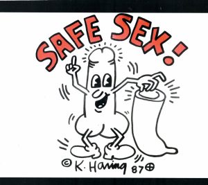 Keith Allen Haring - SAFE SEX! 1987 - Print 8.5x7.5"
